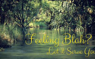 Feeling Blah? Let it Serve You!